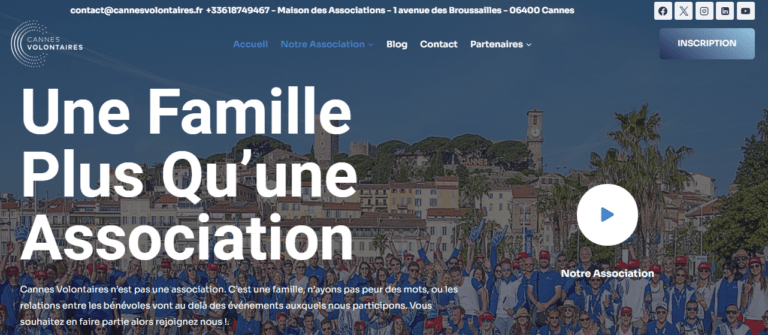 Nouveau site Cannes Volontaires